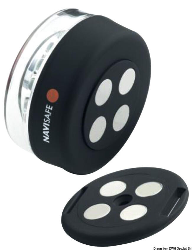 Lampada Navisafe 360° Bianca Supporto Magnetico