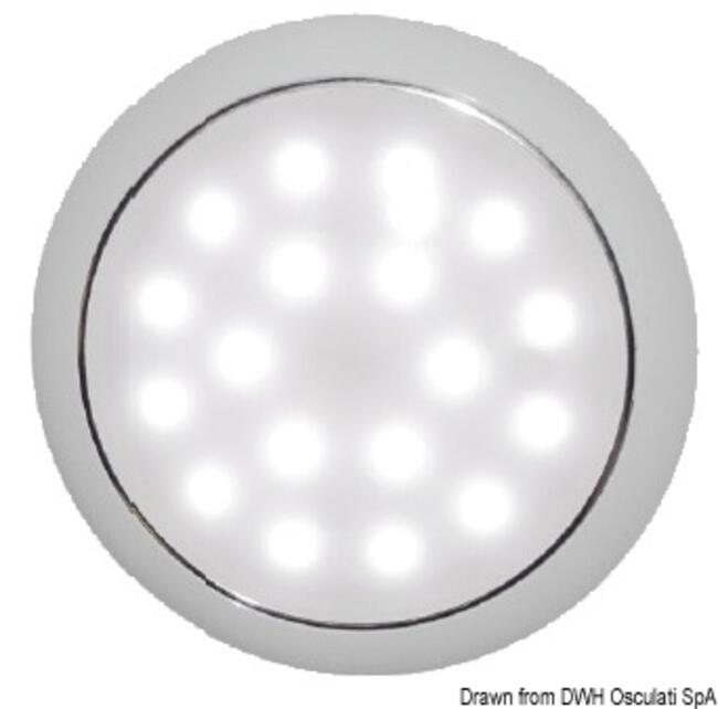 Plafoniera Led Senza Incasso Day/night Cromata