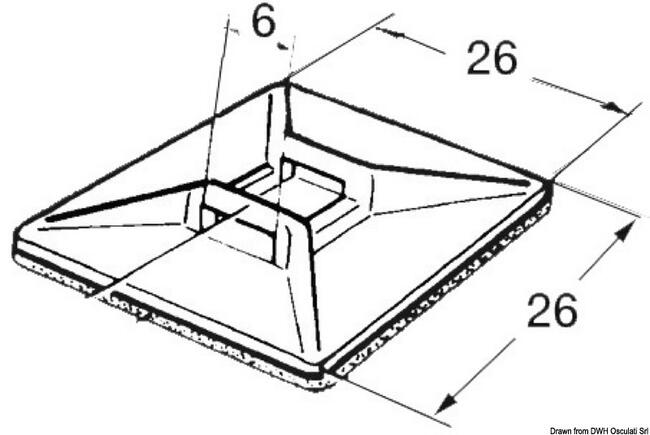 Basetta Nylon Autoadesiva