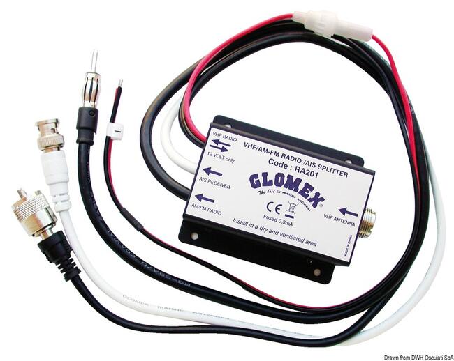 Splitter  Am/fm/ais Glomex Ra201