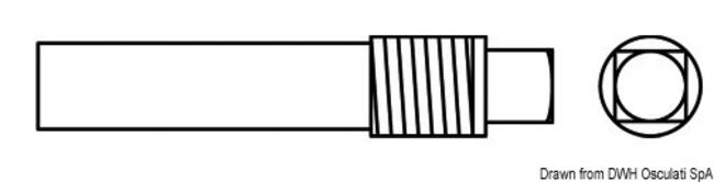 Zinco Filetto 3/8" Mm10x40