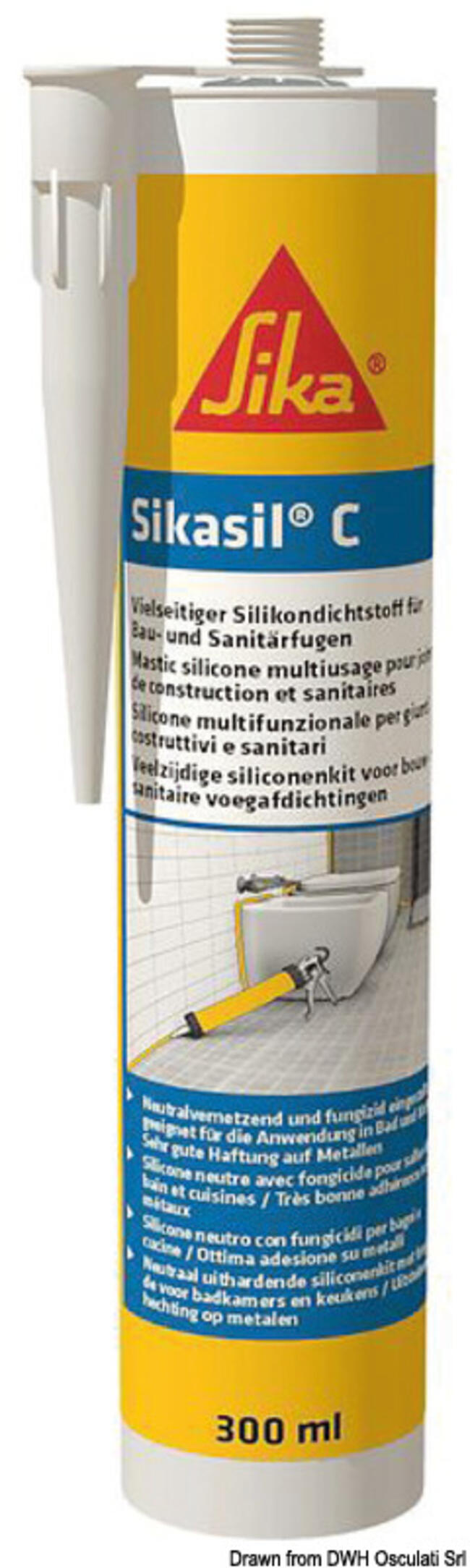 Silicone Sigillante Sikasil C Trasparente 300ml