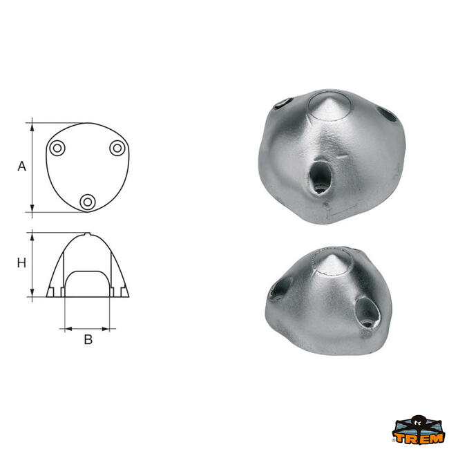 Anodo Per Assi Ed Elica Max-prop Articolo Polipodio Og011