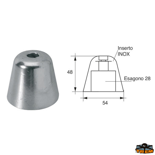 Anodo Per Assi Ed Eliche Vetus Articolo Polipodio Og044