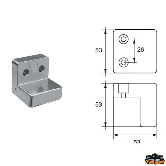 Anodo Per Motori Volvo-penta Articolo Polipodio Vp010