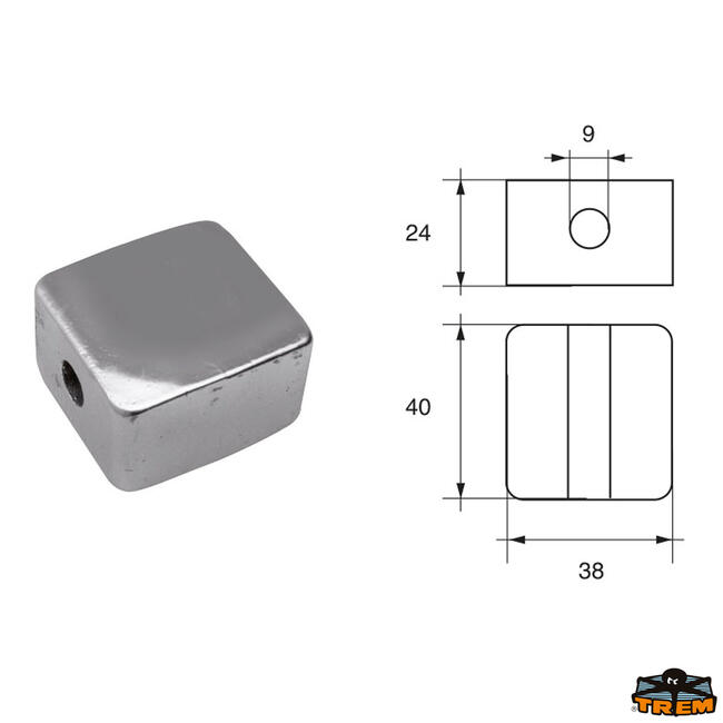 Anodo Per Motori Bombardier Johnson-evinrude-omc Articolo Polipodio Om004