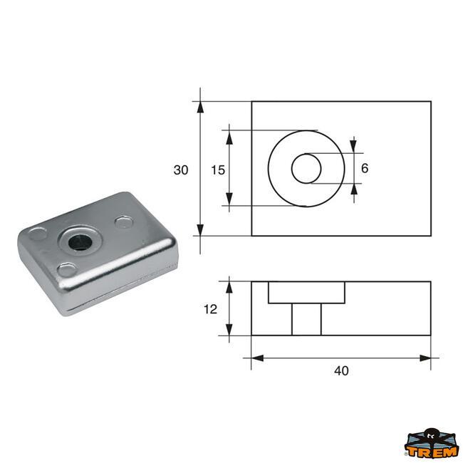 Anodo Per Motori Suzuki Articolo Polipodio Su003