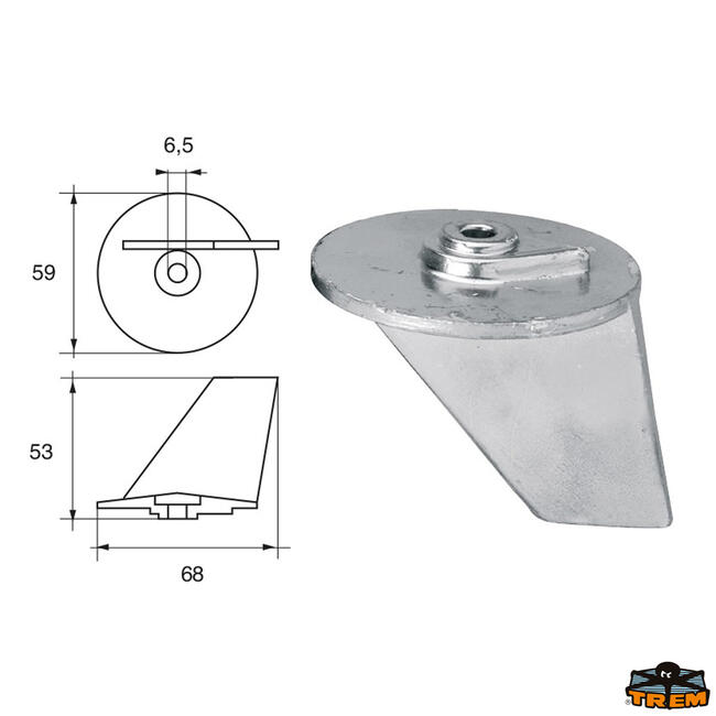 Anodo Per Motori Tohatsu-nissan Articolo Polipodio Th004