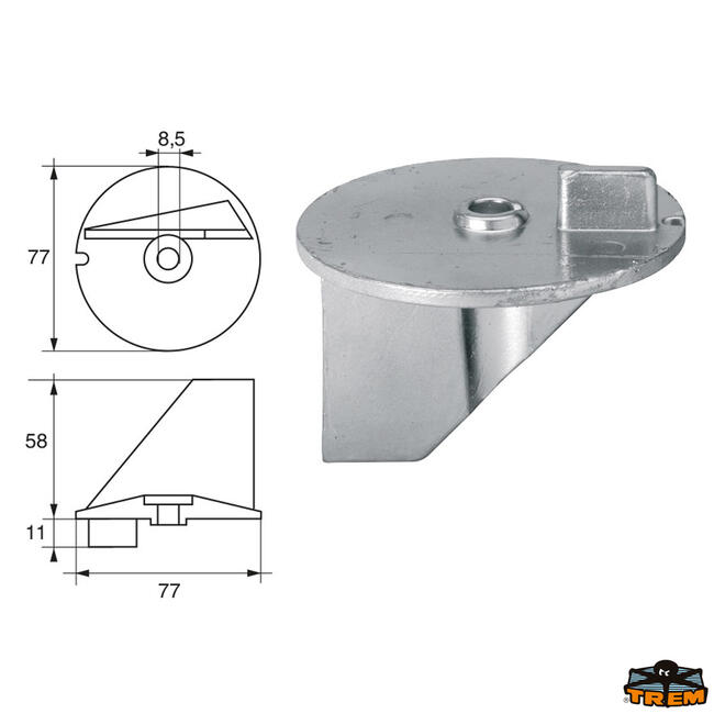 Anodo Per Motori Tohatsu-nissan Articolo Polipodio Th005