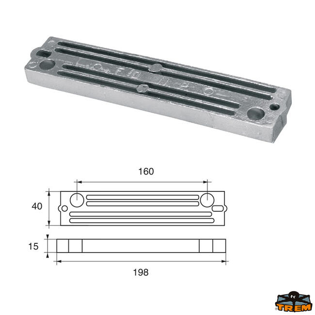 Anodo Per Motori Tohatsu-nissan Articolo Polipodio Th007al