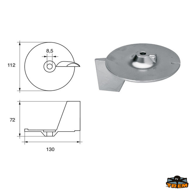 Anodo Per Motori Honda Articolo Polipodio Hn010al